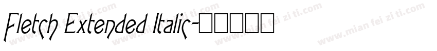 Fletch Extended Italic字体转换